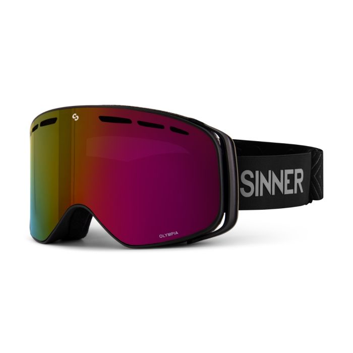 Sinner Ski Bril Olympia: Skibrille in der Ansicht, zeigt das farbige Glas und das Logo.