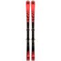Völkl Racetiger RC Ski mit Bindungen, rote Farbe und sportliches Design.