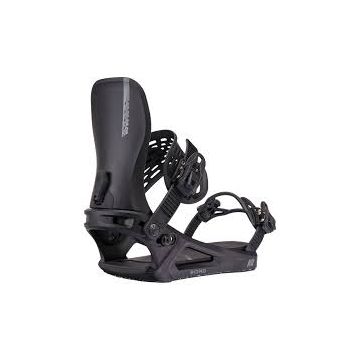 Gebrauchte Snowboard-Bindung in Schwarz – Detailansicht für optimalen Halt.