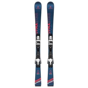 Dynastar Team Speedzone Skier – Blick auf die Skier von oben mit Bindungen.