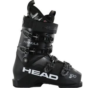 Head Formula 100 MV - schwarzer Skischuh im Detail, Seitenansicht.