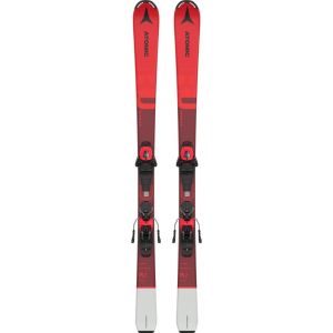 Atomic Redster RJ Skier - Ansicht von oben, zwei rote Skier mit Bindungen