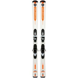 Dynastar Team Speed Skier: Zwei Skier mit Bindungen, bereit für die Piste.
