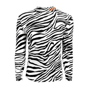 Spines Thermoshirt Zebra: Thermoshirt im Zebra-Look, ideal als Unterwäsche oder Funktionsshirt.