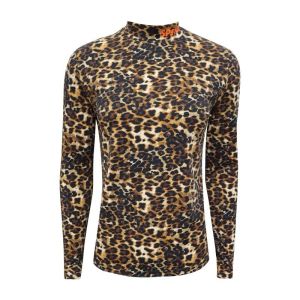 Spines Thermoshirt Leopard: Detailreicher Leopardenmuster-Look für Sport & Freizeit.